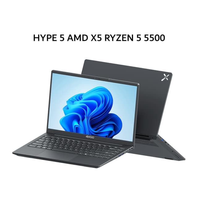 AXIOO HYPE 5 AMD X5 RYZEN 5 5500 8GB 256GB W11 14.0FHD IPS BLIT HDMI GRY