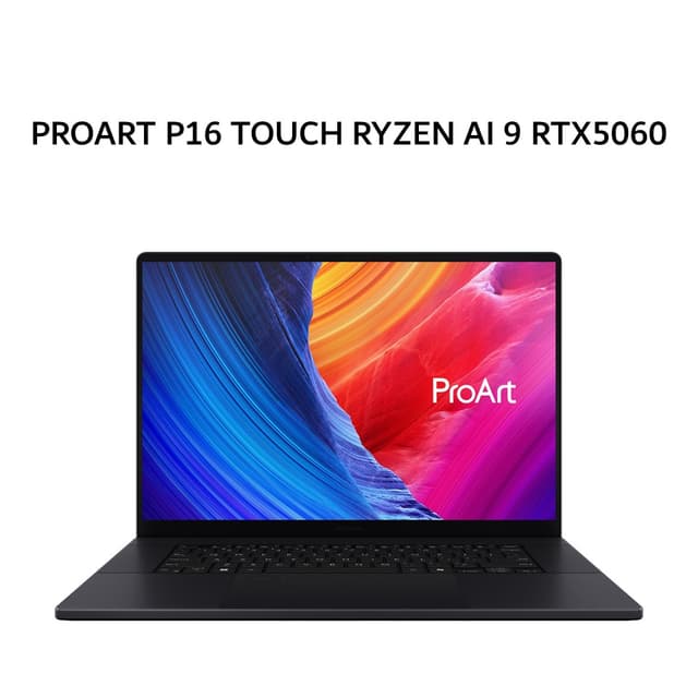 ASUS PROART P16 OLED TOUCH H7606WM RYZEN AI 9 370 RTX5060 8GB/ 32GB 1TB W11+OHS+M365B 16.0 3K BLACK -OLEDS9311TM