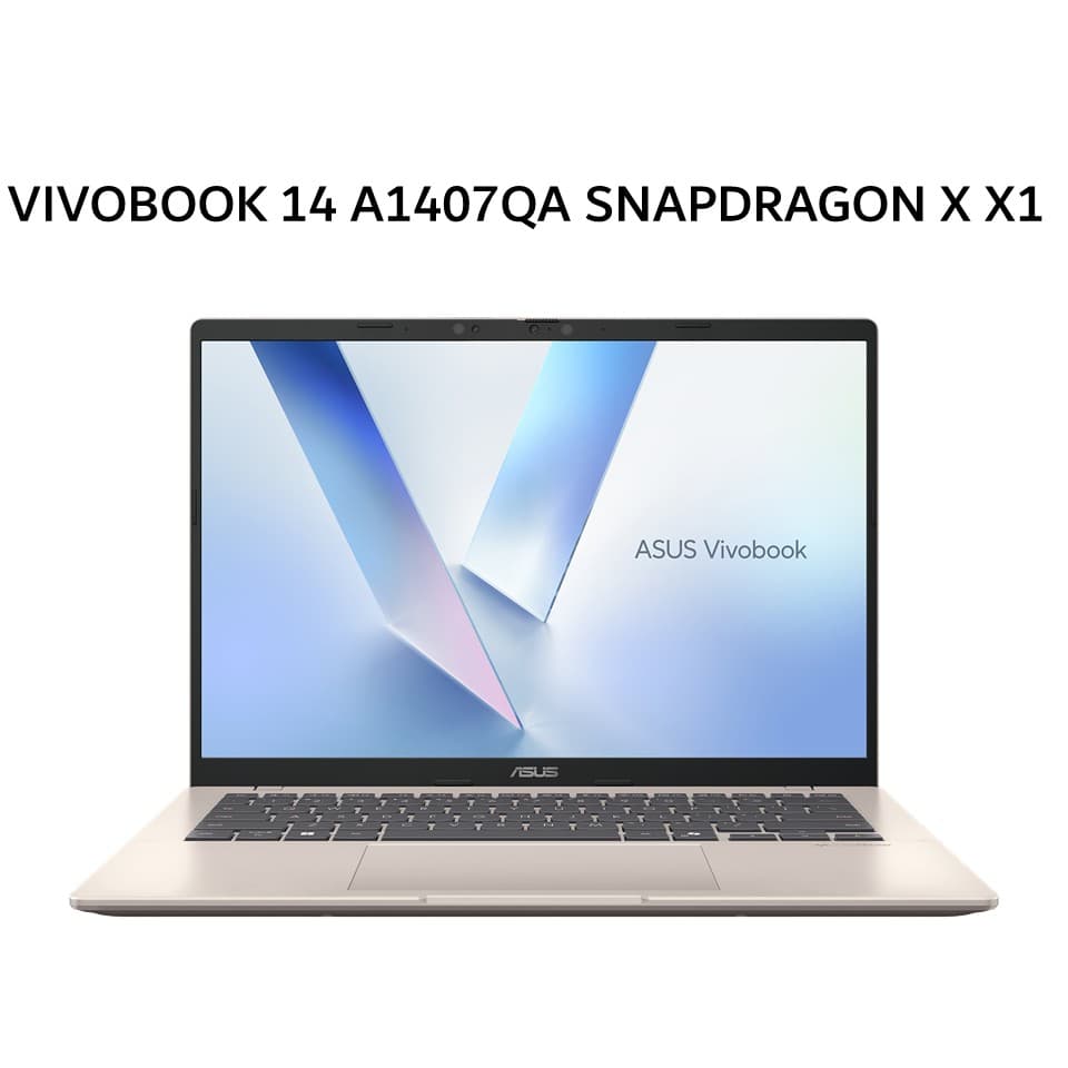 ASUS VIVOBOOK 14 A1407QA SNAPDRAGON X X1 26100 16GB 512GB W11+OHS 14.0WUXGA VIPS GLD -VIPSP152M
