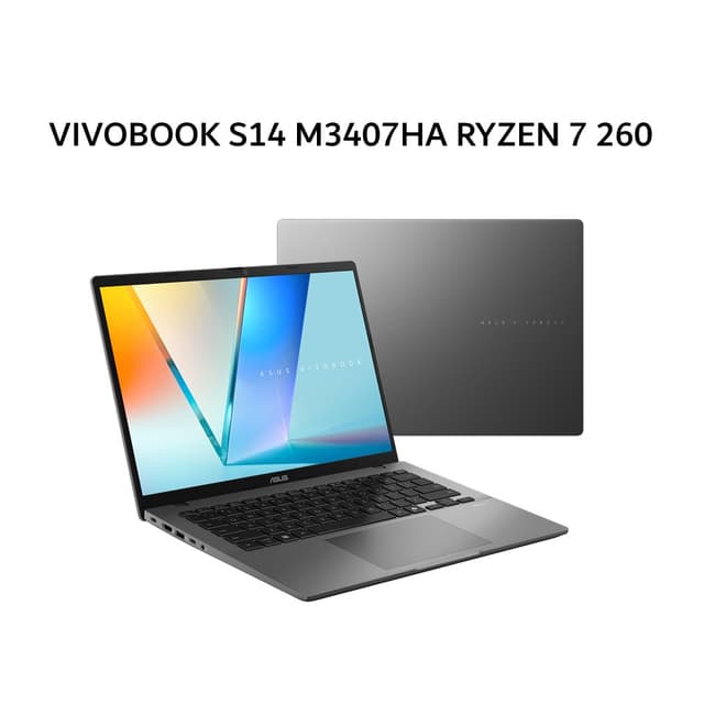 ASUS VIVOBOOK S14 M3407HA RYZEN 7 260 16GB 1TB W11+OHS+M365B 14.0WUXGA GRY -VIPS7111M
