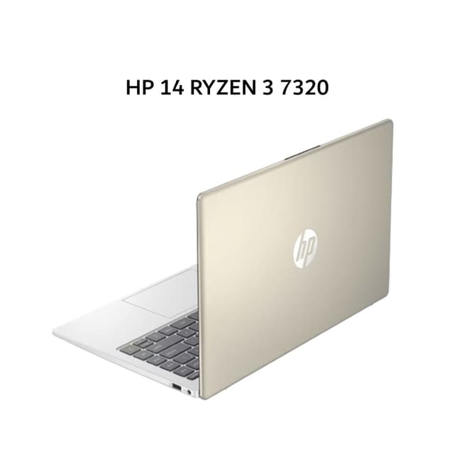 HP 14 RYZEN 3 7320 8GB 512GB W11+OHS+M365B 14.0FHD IPS BLIT COPILOT GLD -EM0321AU