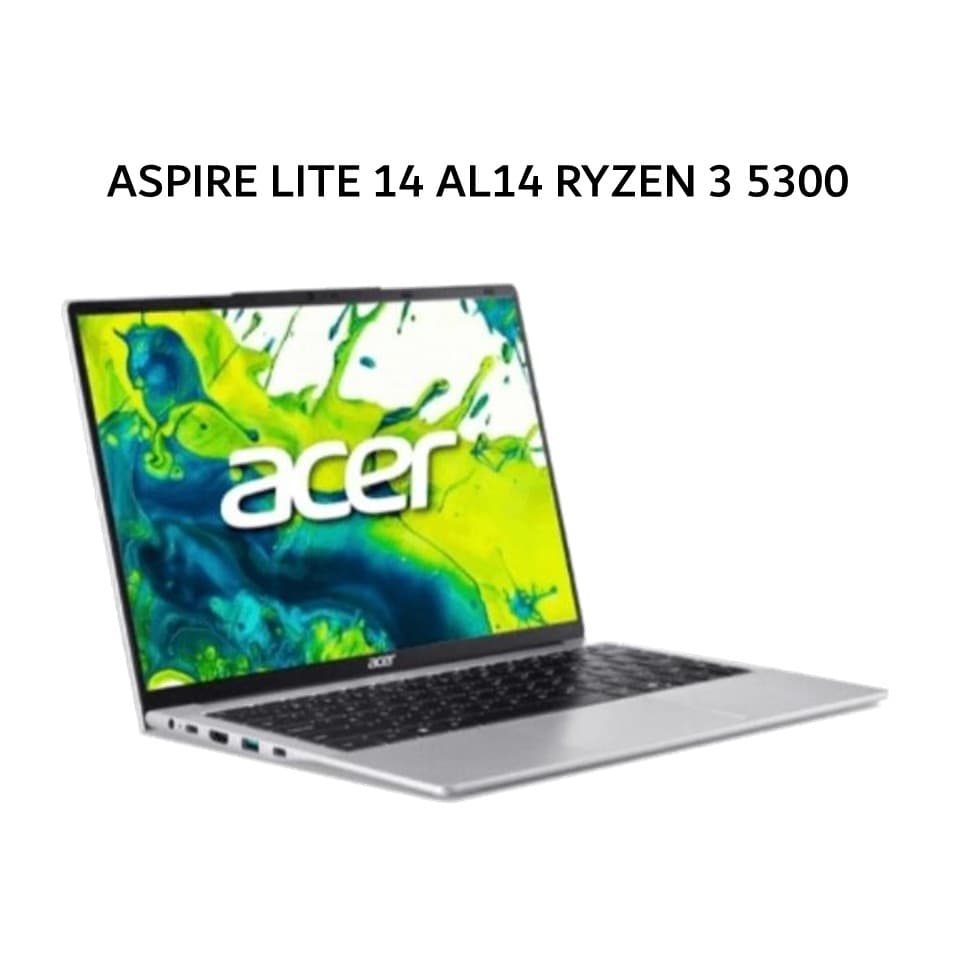 ACER ASPIRE LITE 14 AL14 RYZEN 3 5300 8GB 512GB W11+OHS+M365B 14.0WUXGA IPS SLV -42P.R2RJ