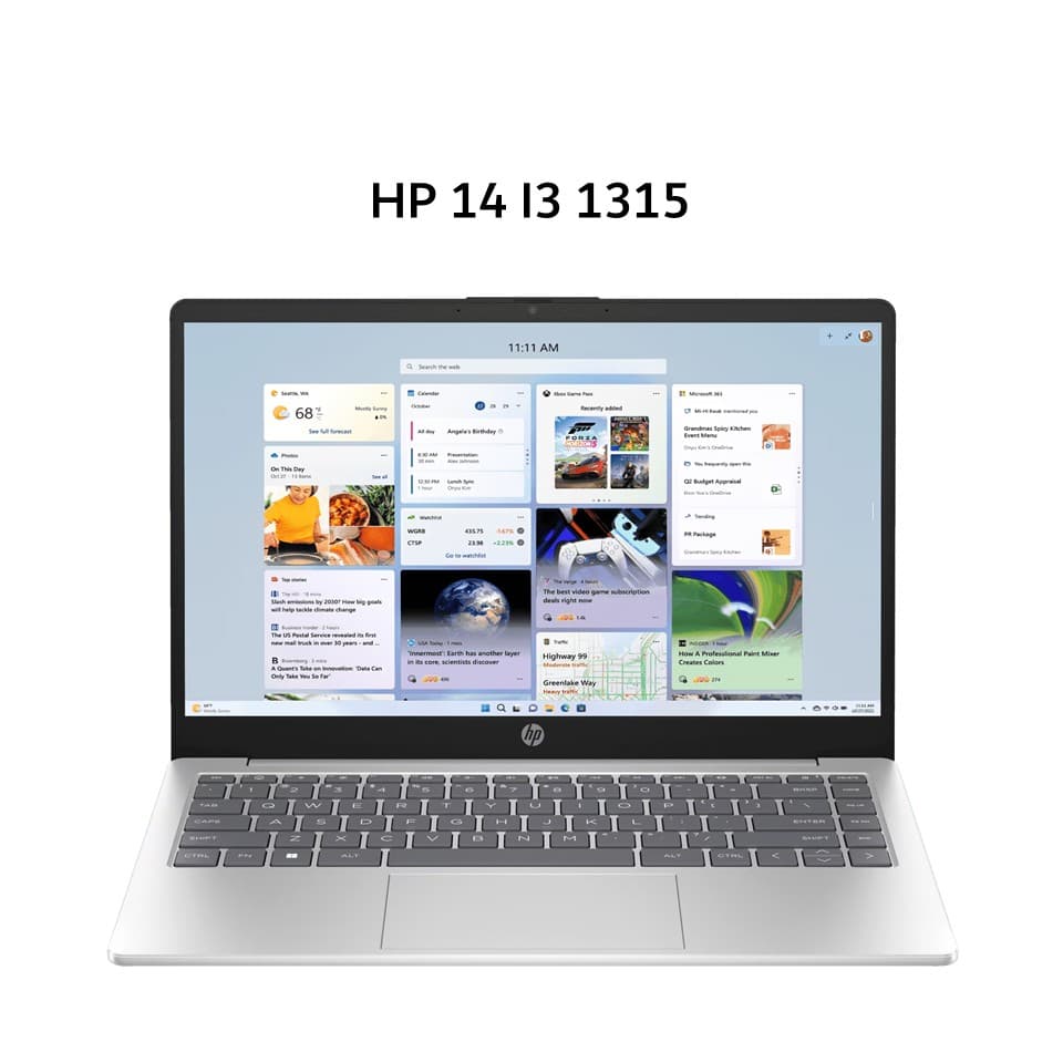 HP 14 I3 1315 4GB 512GB W11+OHS 14.0FHD BLIT COPILOT 1080P CAM 2Y SLV -EP0321TU