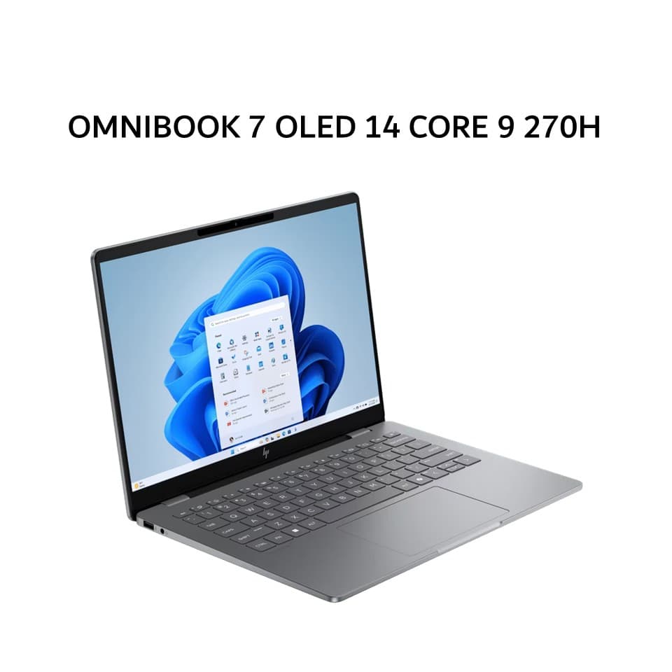 HP OMNIBOOK 7 OLED 14 CORE 9 270H 32GB 1TB W11+OHS+M365B 14.0 3K 120HZ 2Y+2ADP SLV -FS0999TU