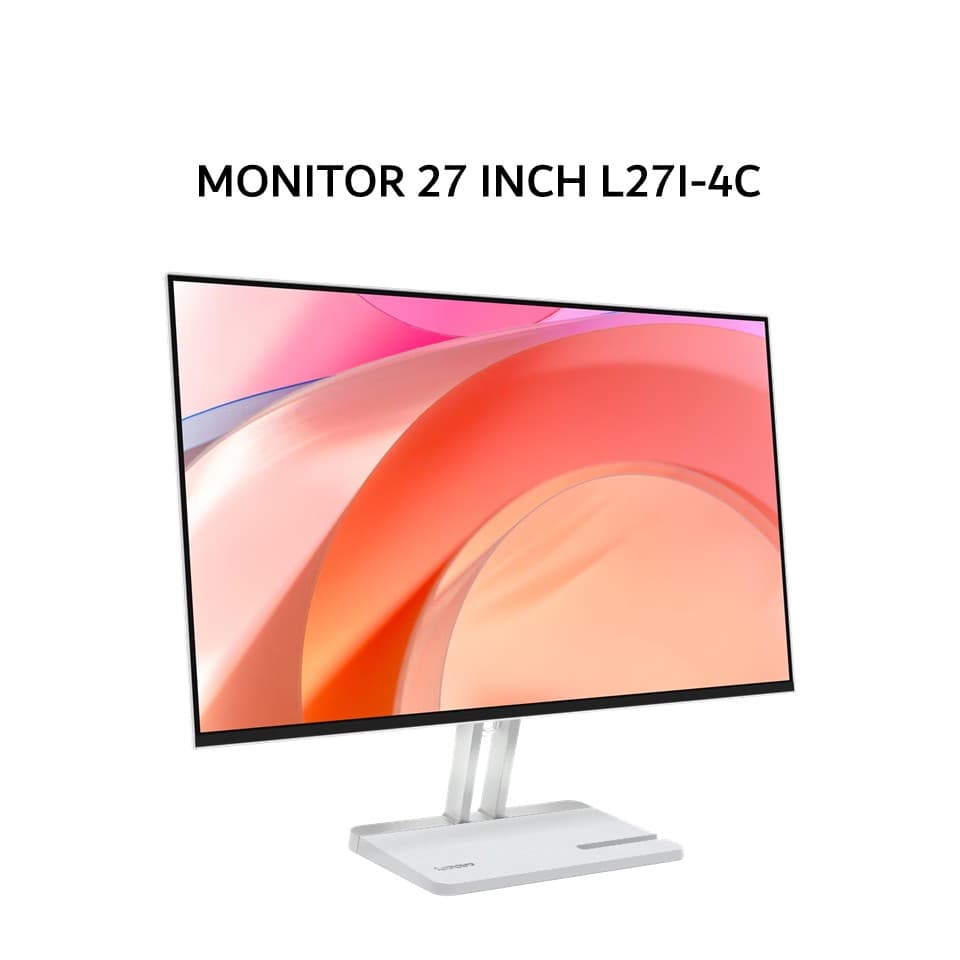 LENOVO MONITOR 27 INCH L27I-4C IPS FHD 1080P 1MS 144HZ AMD FREESYNC TILT SPEAKER SILVER 3Y