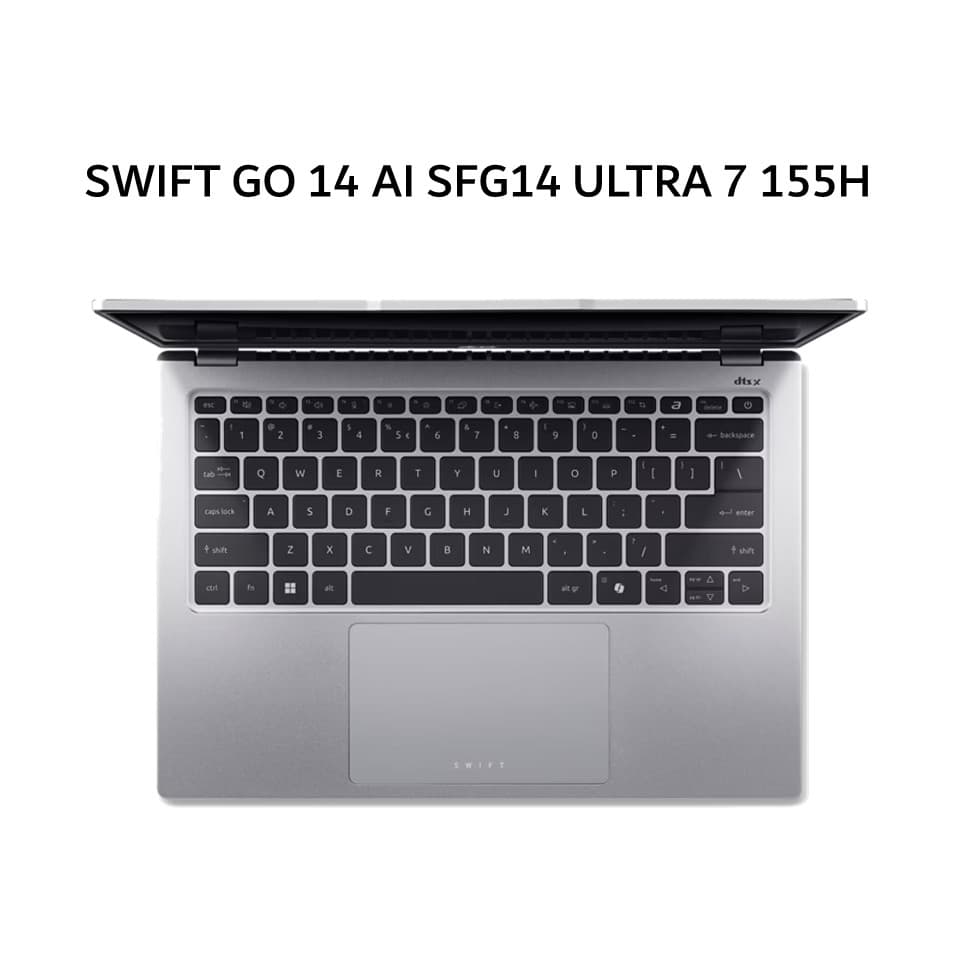 ACER SWIFT GO 14 AI SFG14 ULTRA 7 155H 16GB 1TB W11+OHS 14.0 2.8K 100SRGB 2Y+ADP -73.75WS