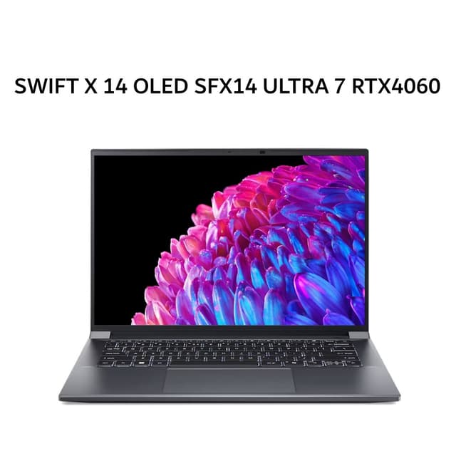ACER SWIFT X 14 OLED SFX14 ULTRA 7 155H RTX4060 8GB/ 32GB 1TB W11+OHS 14.5 2.8K 120HZ 2Y+ADP -72G.70K8