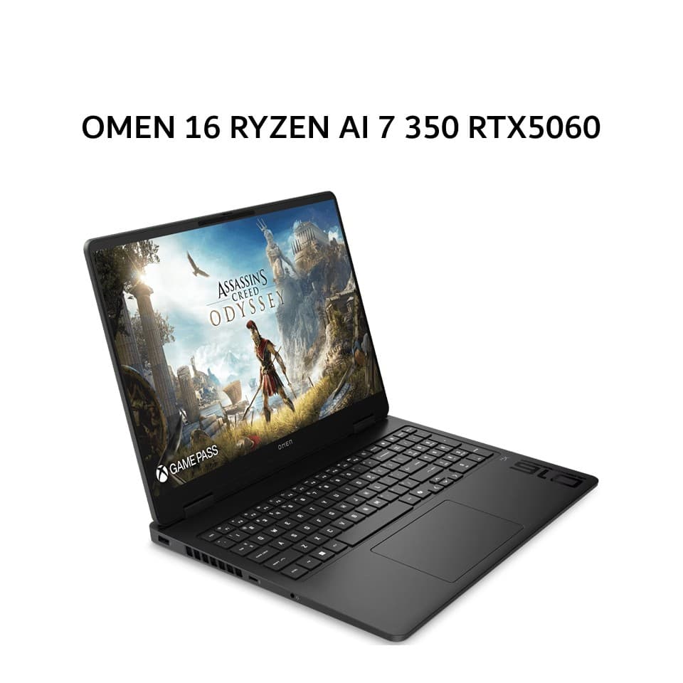 HP OMEN 16 RYZEN AI 7 350 RTX5060 8GB/ 16GB 1TB W11+OHS+M365B 16.0WUXGA 165HZ RGB 100SRGB 2Y+2ADP BLK -AP0776AX