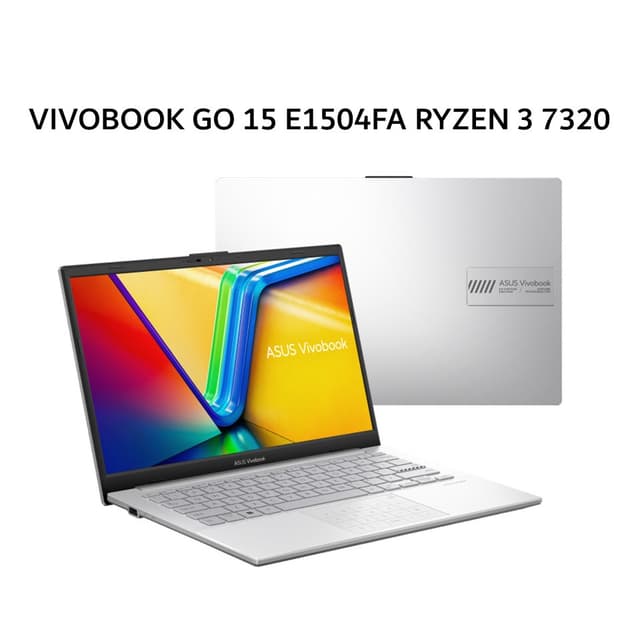 ASUS VIVOBOOK GO 15 E1504FA RYZEN 3 7320 16GB 512GB W11+OHS+M365B 15.6FHD VIPS SLV -VIPS3153M