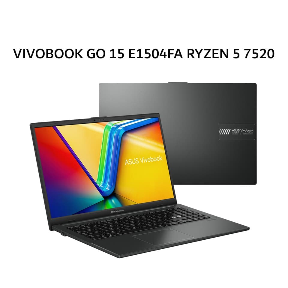 ASUS VIVOBOOK GO 15 E1504FA RYZEN 5 7520 16GB 512GB W11+OHS+M365B 15.6FHD BLK -VIPS5151M
