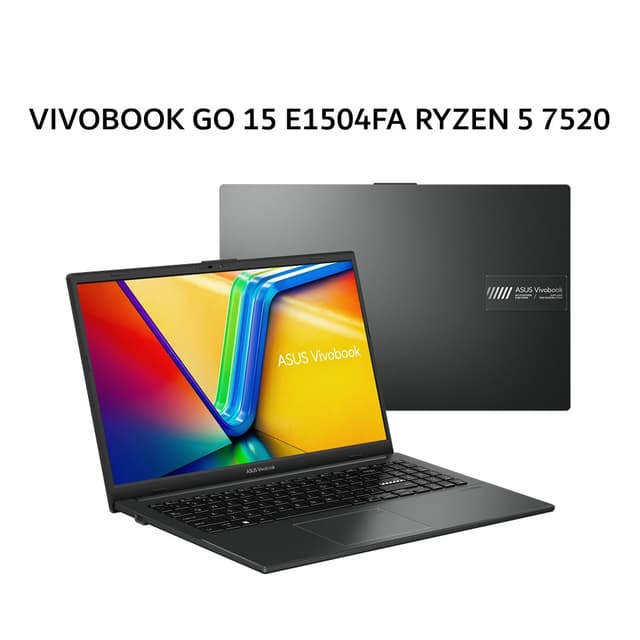 ASUS VIVOBOOK GO 15 E1504FA RYZEN 5 7520 16GB 512GB W11+OHS+M365B 15.6FHD BLK -VIPS5151M