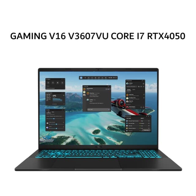 ASUS GAMING V16 V3607VU CORE I7 240H RTX4050 6GB/ 16GB 512GB W11+OHS+M365 16.0WUXGA 144HZ BLK -I745B7T-HM