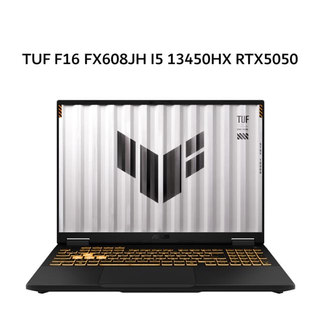 ASUS TUF F16 FX608JH I5 13450HX RTX5050 8GB/ 16GB 512GB W11+OHS+M365 16.0 WUXGA 165HZ GRY -I5N55J6G-HM