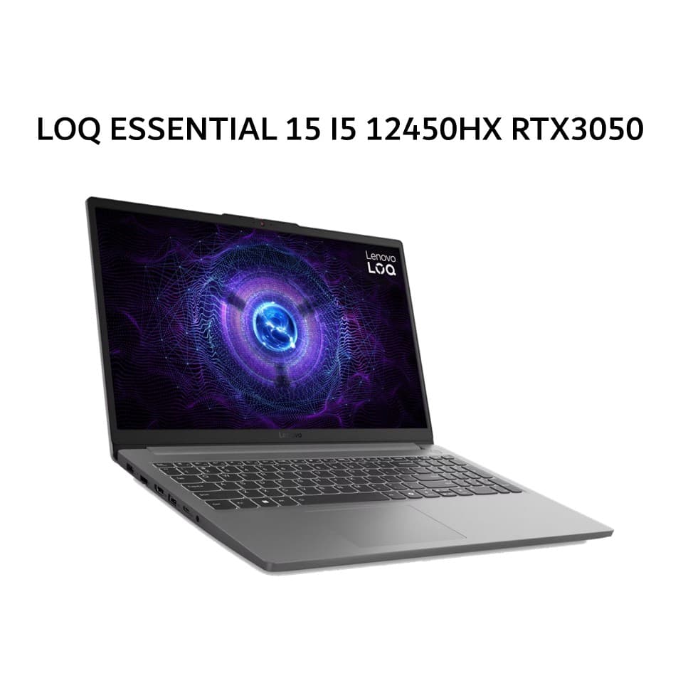 LENOVO LOQ ESSENTIAL 15 I5 12450HX RTX3050 6GB/ 16GB 512GB W11+OHS+M365B 15.6FHD 144HZ 100SRGB BLIT 2Y PREM+2ADP GRY -EHID