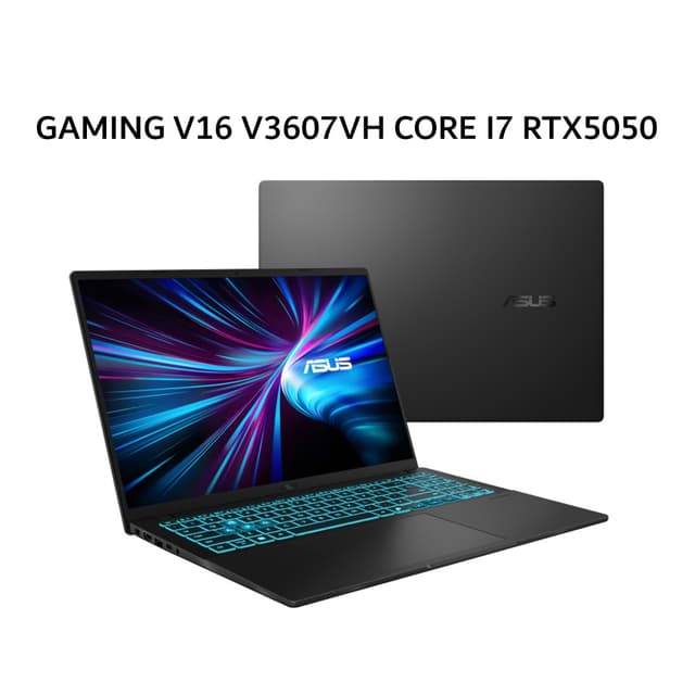 ASUS GAMING V16 V3607VH CORE I7 240H RTX5050 8GB/ 16GB 512GB W11+OHS+M365 16.0WUXGA 144HZ BLK -I7N55B6T-HM
