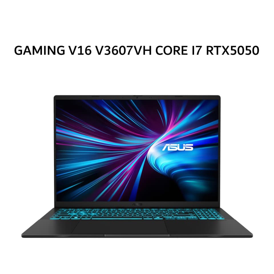 ASUS GAMING V16 V3607VH CORE I7 240H RTX5050 8GB/ 16GB 512GB W11+OHS+M365 16.0WUXGA 144HZ BLK -I7N55B6T-HM