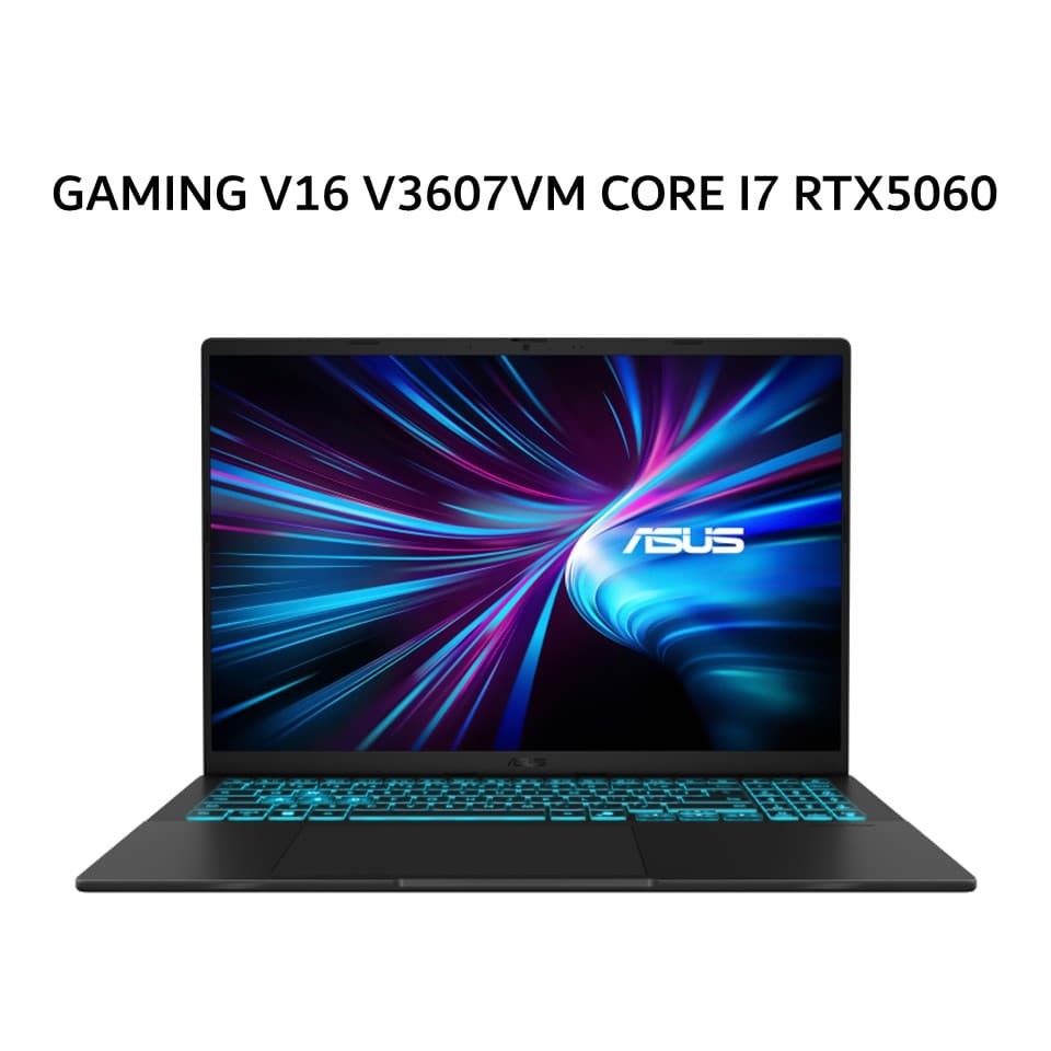 ASUS GAMING V16 V3607VM CORE I7 240H RTX5060 8GB/ 16GB 512GB W11+OHS+M365 16.WUXGA 144HZ BLK -I7N56B6T-HM