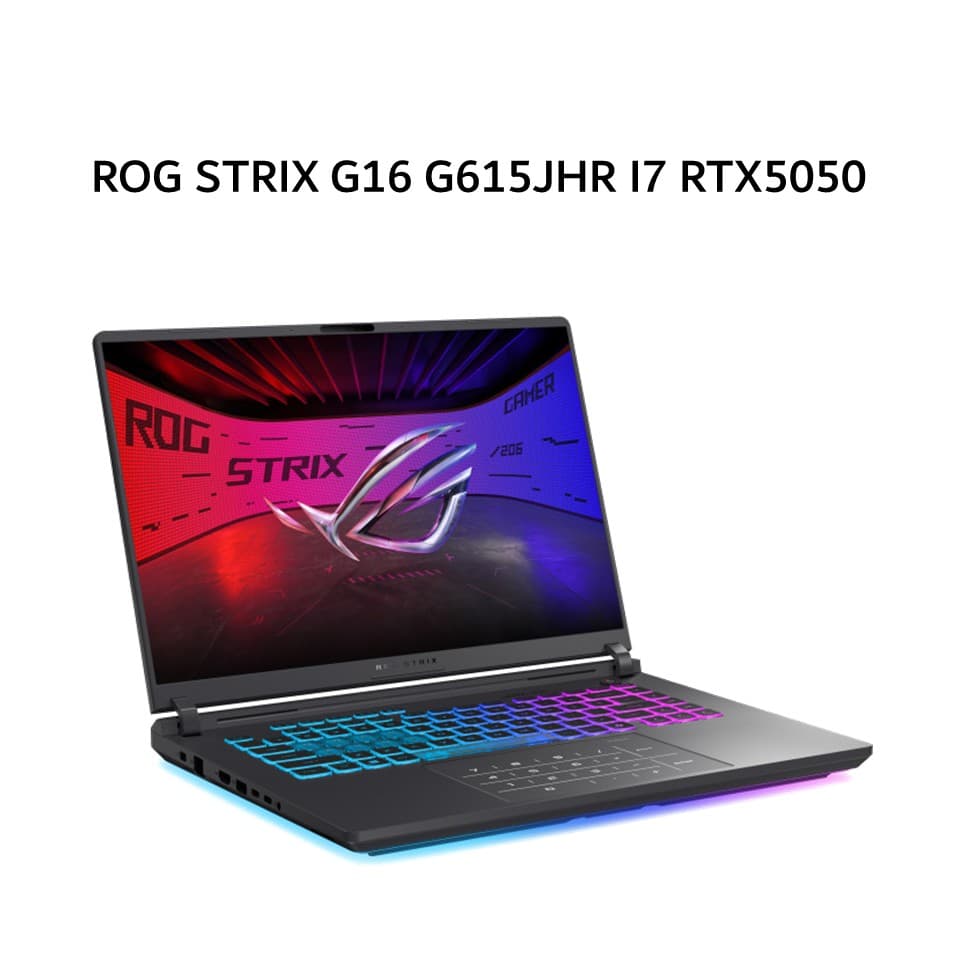 ASUS ROG STRIX G16 G615JHR I7 14650HX RTX5050 8GB/ 16GB 512GB W11+OHS+M365B 16.0 ROG NEBULA WQXGA 240HZ (BOX MOU) GRY -I7N55C6G-HM