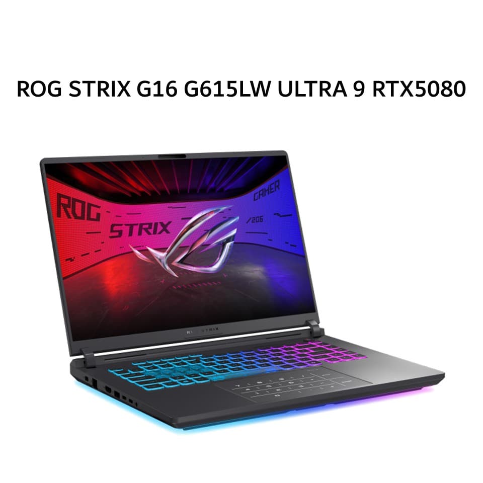 ASUS ROG STRIX G16 G615LW ULTRA 9 275HX RTX5080 16GB/ 32GB 2TB W11+OHS+M365B 16.0WQXGA 240HZ (BOX MOU) GRY -I9N58C6G-HM