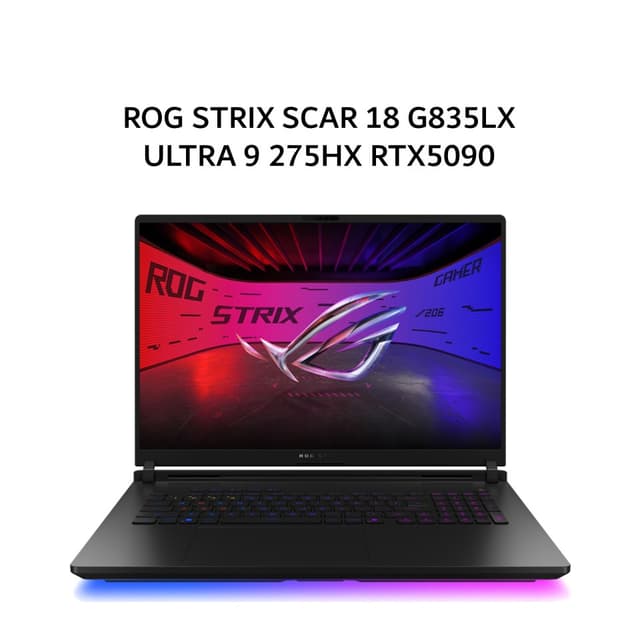 ASUS ROG STRIX SCAR 18 G835LX ULTRA 9 275HX RTX5090 24GB/ 64GB 4TB W11+OHS+M365B 18.0QHD 2.5 240HZ (BOX MOU) GRY -I9N59MZT-HM