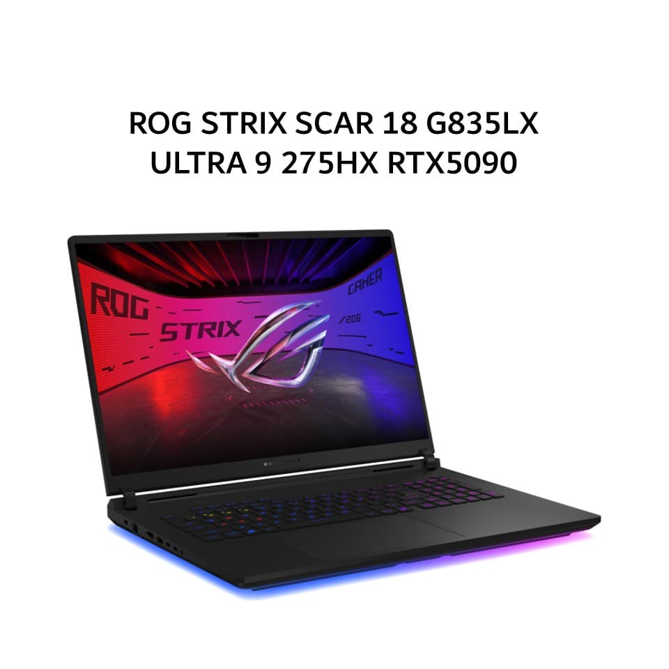 ASUS ROG STRIX SCAR 18 G835LX ULTRA 9 275HX RTX5090 24GB/ 64GB 4TB W11+OHS+M365B 18.0QHD 2.5 240HZ (BOX MOU) GRY -I9N59MZT-HM