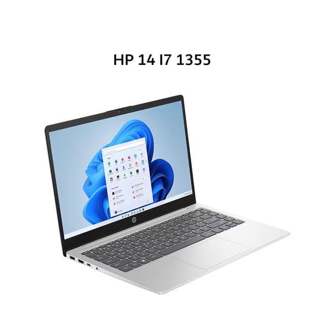 HP 14 I7 1355 16GB 512GB W11+OHS 14.0FHD IPS BLIT FP 2Y SLV -EP0019TU