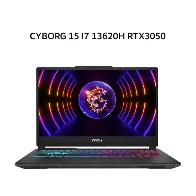 MSI CYBORG 15 I7 13620H RTX3050 6GB/ 16GB 512GB W11+OHS 15.6FHD 144HZ BLIT 2Y BLK -A13UDXK.1442