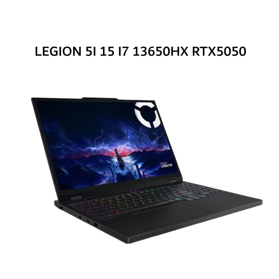 LENOVO LEGION 5I 15 I7 13650HX RTX5050 8GB/ 16GB 512GB W11+OHS+M365B 15.3WUXGA 165HZ 100SRGB BLIT 3Y ULT+3ADP BLK -E9ID