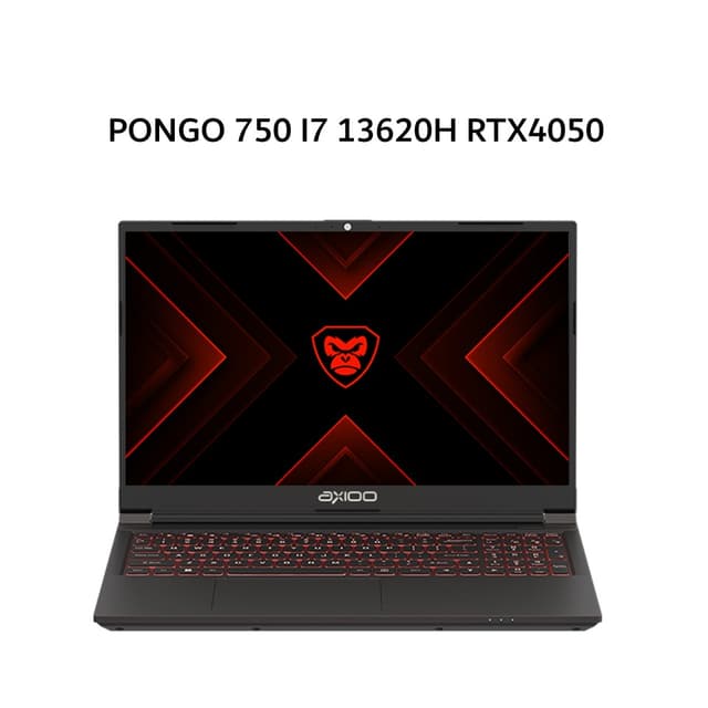 AXIOO PONGO 750 I7 13620H RTX4050 6GB/ 16GB 512GB W11 15.6FHD 144HZ IPS RGB 3Y GRY