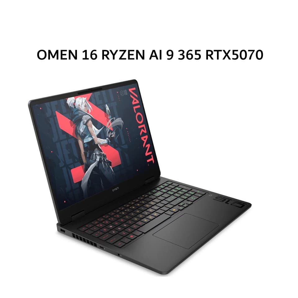 HP OMEN 16 RYZEN AI 9 365 RTX5070 8GB/ 32GB 1TB W11+OHS+M365B 16.0WQXGA 240HZ 4ZRGB 100SRGB 2Y+2ADP BLK -AP0197AX