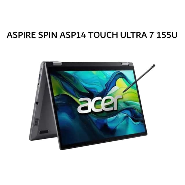 ACER ASPIRE SPIN ASP14 TOUCH ULTRA 5 115U 16GB 512GB W11+OHS 14.0WUXGA PEN 2IN1 GRY -52MTN.53XC