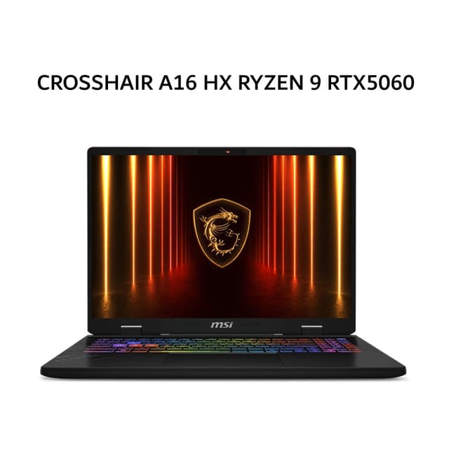 MSI CROSSHAIR A16 HX RYZEN 9 7945HX RTX5060 8GB/ 16GB 512GB W11+OHS 16.0QHD+ 240HZ 100DCIP3 24ZRGB 2Y+ADP GRY -D7WFKG.049