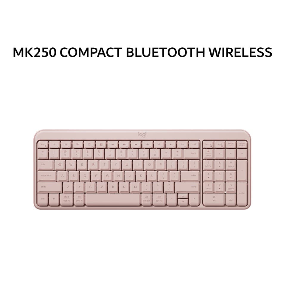 LOGITECH MK250 COMPACT BLUETOOTH WIRELESS - ROSE