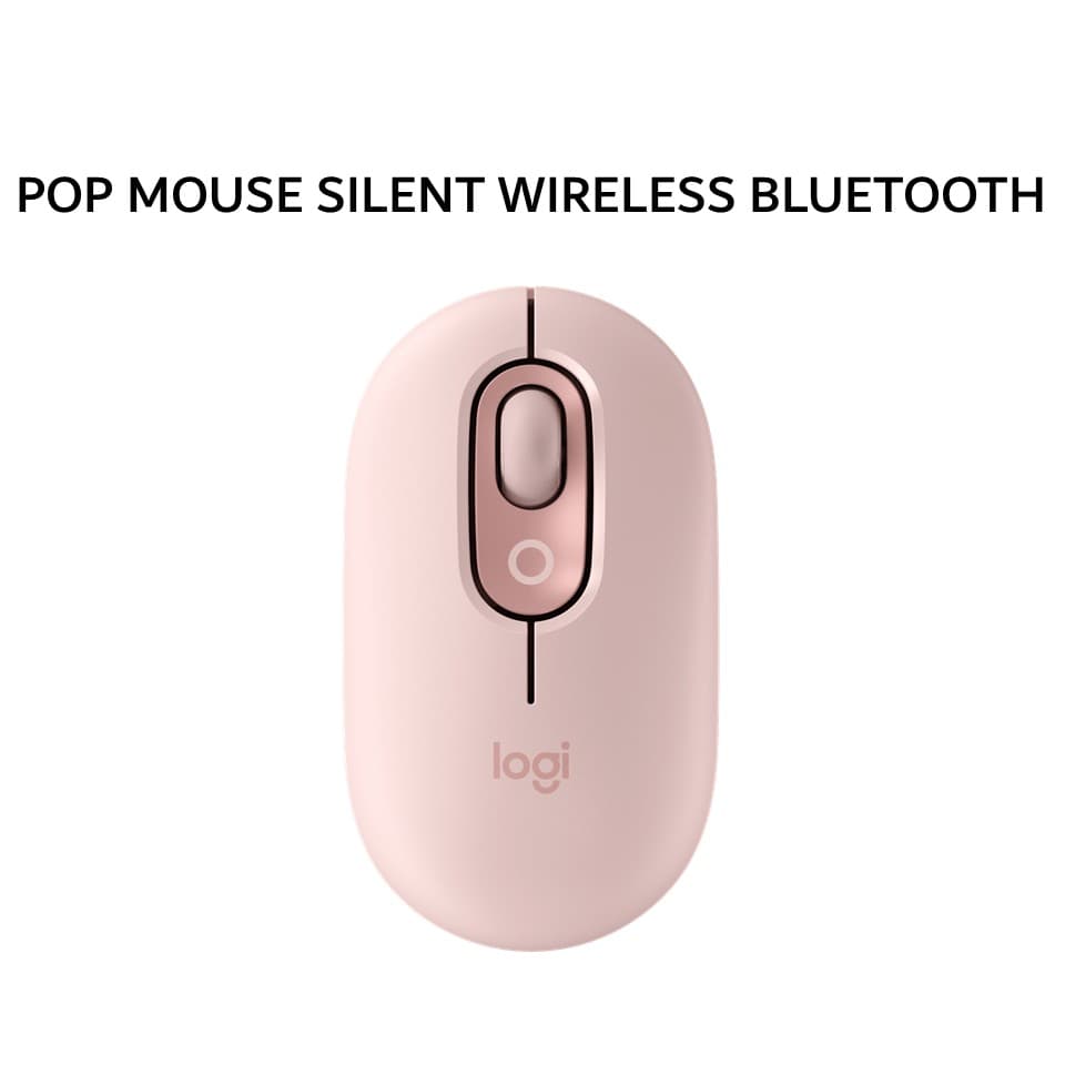 LOGITECH POP MOUSE WIRELESS BLUETOOTH SILENT EMOJI KEYS - ROSE