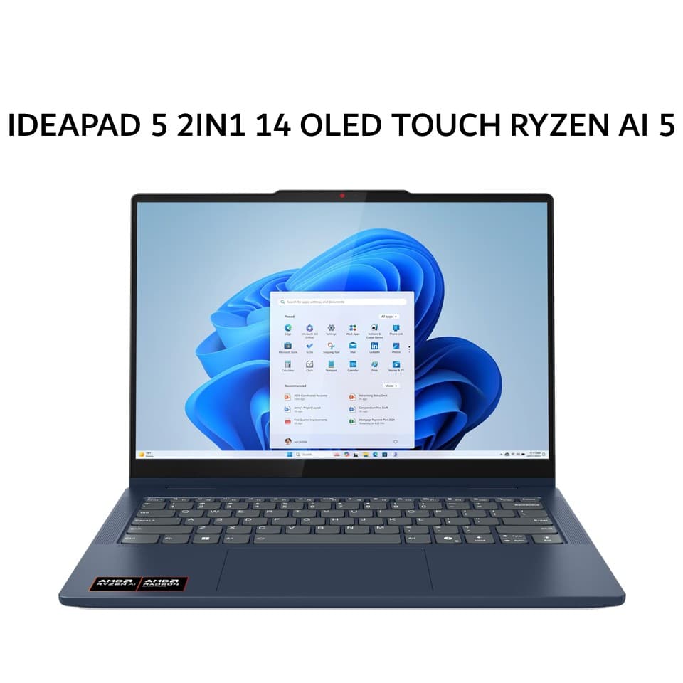 LENOVO IDEAPAD 5 2IN1 14 OLED TOUCH RYZEN AI 5 340 16GB 512GB W11+OHS+365B 14.0WUXGA PEN 2Y+2ADP BLU -3JID