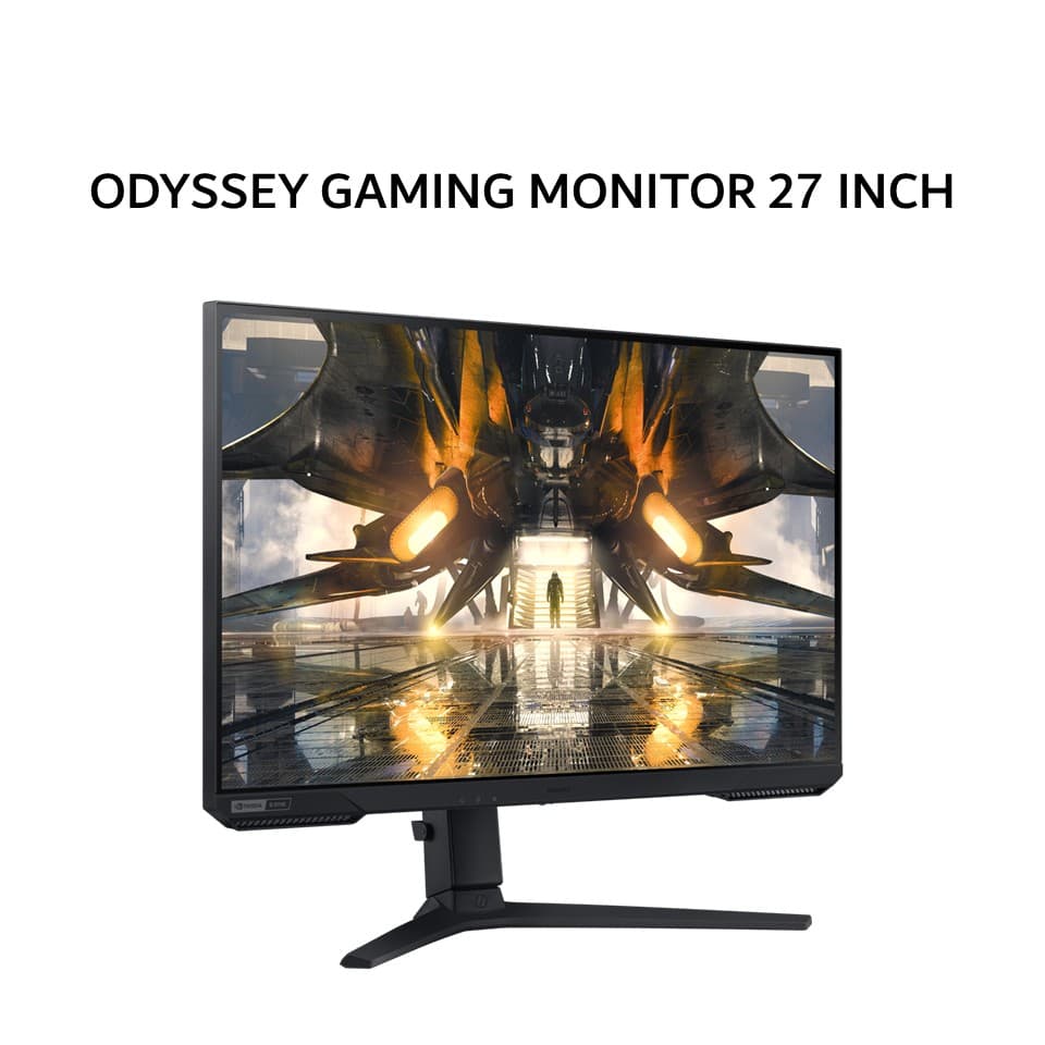 SAMSUNG ODYSSEY GAMING MONITOR 27 INCH G5 G52A IPS QHD 2K 1440P 1MS 165HZ ERGONOMIC 1Y PART + 3Y SERVICE
