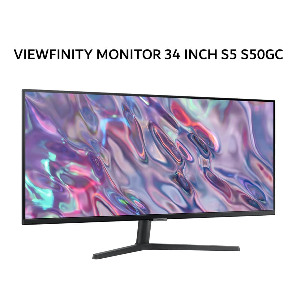 SAMSUNG VIEWFINITY MONITOR 34 INCH S5 S50GC VA WQHD 1440P 5MS 100HZ HDR10 1Y PART + 3Y SERVICE