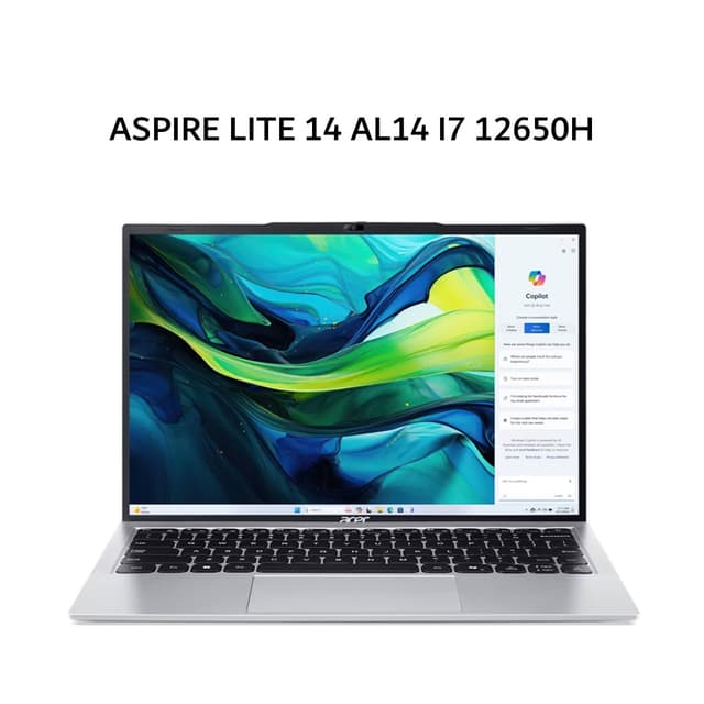 ACER ASPIRE LITE 14 AL14 I7 12650H 16GB 1TB W11+OHS 14.0WUXGA IPS SLV -71M.71E2