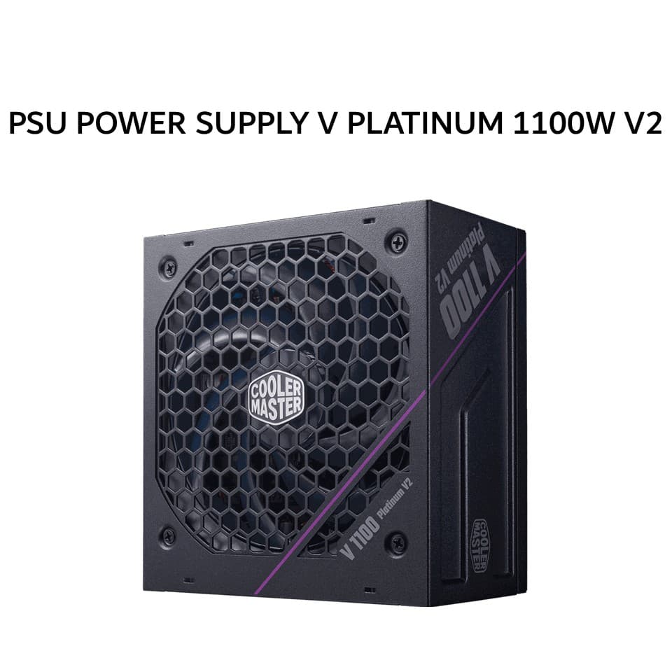 COOLER MASTER PSU POWER SUPPLY V PLATINUM 1100W V2 (80+ PLATINUM) FULLY MODULAR ATX 3.1 12V-2X6 BLACK 12Y