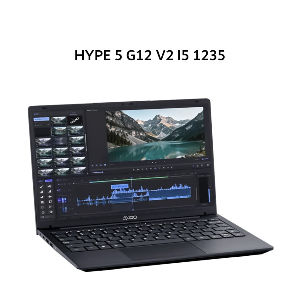 AXIOO HYPE 5 G12 V2 I5 1235 8GB 256GB W11 14.0FHD IPS 1.25KG BLK