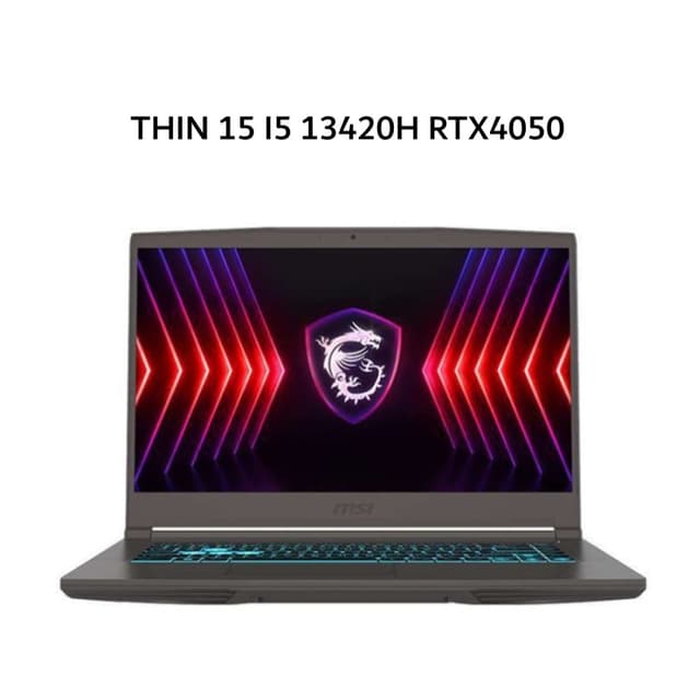 MSI THIN 15 I5 13420H RTX4050 6GB/ 16GB 512GB W11 15.6FHD 144HZ BLIT 2Y GRY -B13VE.3415