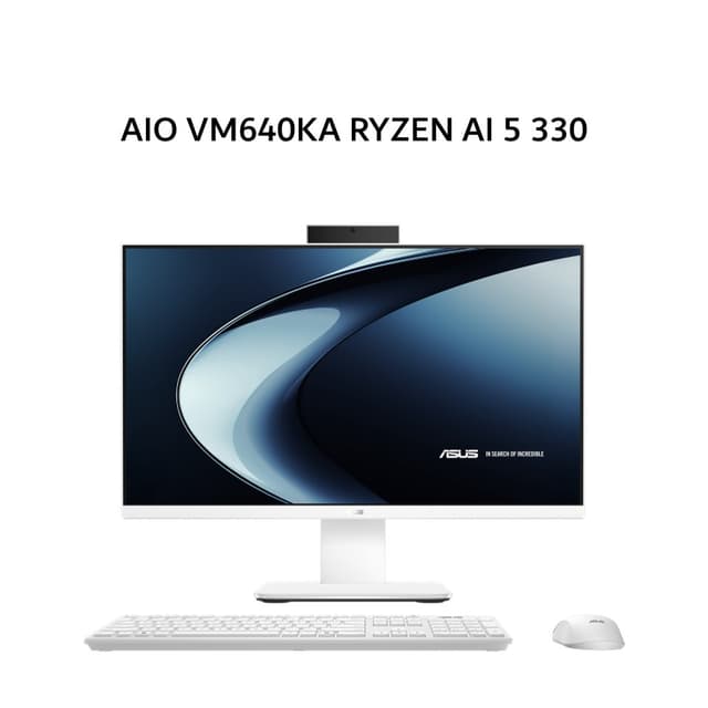 ASUS AIO VM640KA RYZEN AI 5 330 16GB 1TB W11 23.8FHD WHT -W53A11WOM