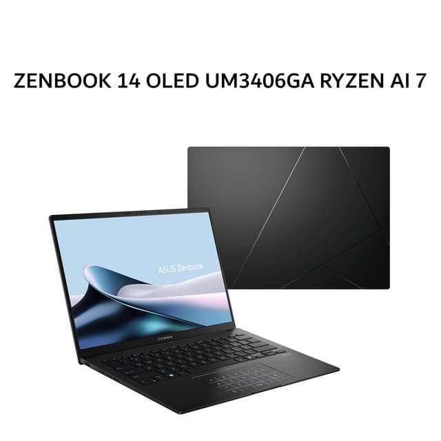 ASUS ZENBOOK 14 OLED UM3406GA RYZEN AI 7 445 16GB 1TB W11+OHS+M365B 14.0WUXGA 120HZ BLIT BLK -OLED7111M