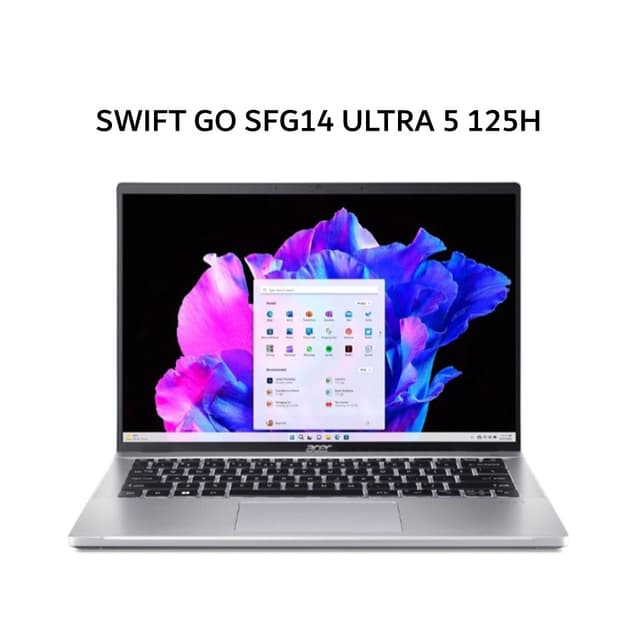 ACER SWIFT GO OLED SFG14 ULTRA 5 125H 32GB 512GB W11+OHS 14.0 2.8K 90HZ EVO 2Y+ADP SLV -73.56A7