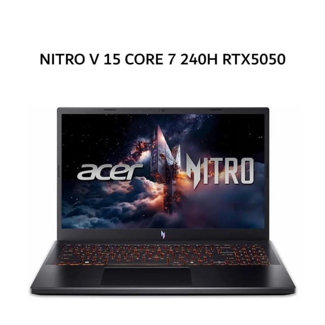 ACER NITRO V 15 CORE I7 240H RTX5050 8GB/ 16GB 512GB W11+OHS 15.6FHD 180HZ 100SRGB 2Y+ADP -52.777R