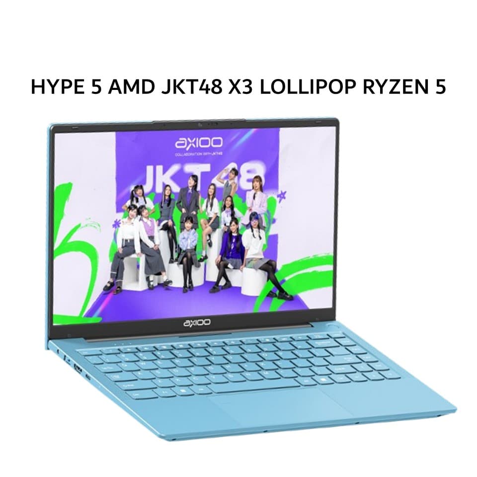 AXIOO HYPE 5 AMD JKT48 X3 LOLLIPOP RYZEN 5 3500 8GB 256GB DOS 14.0FHD IPS BLIT BLU