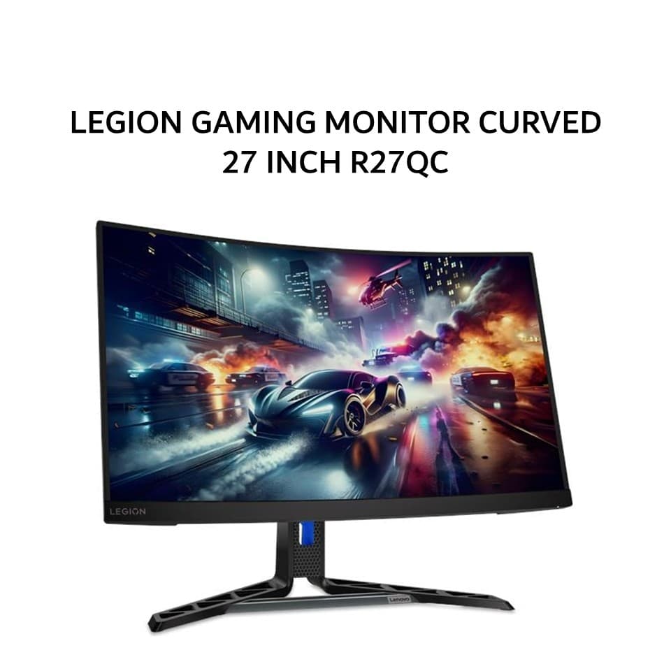 LENOVO LEGION GAMING MONITOR CURVED 27 INCH R27QC-30 VA 1500R QHD 2K 1440P 0.5MS 180HZ