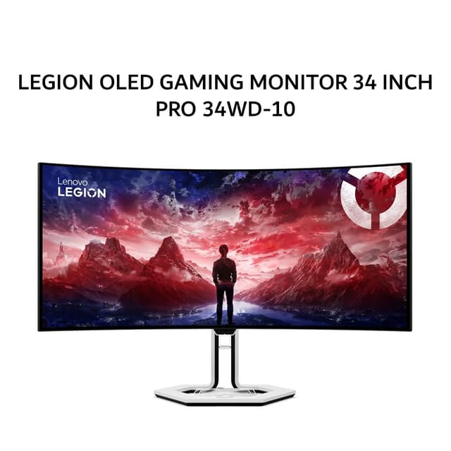 LENOVO LEGION OLED GAMING MONITOR 34 INCH PRO 34WD-10 QHD 2K 1440P 0.03MS 240HZ SWIVEL HEIGHT SPEAKER USB-C 3Y