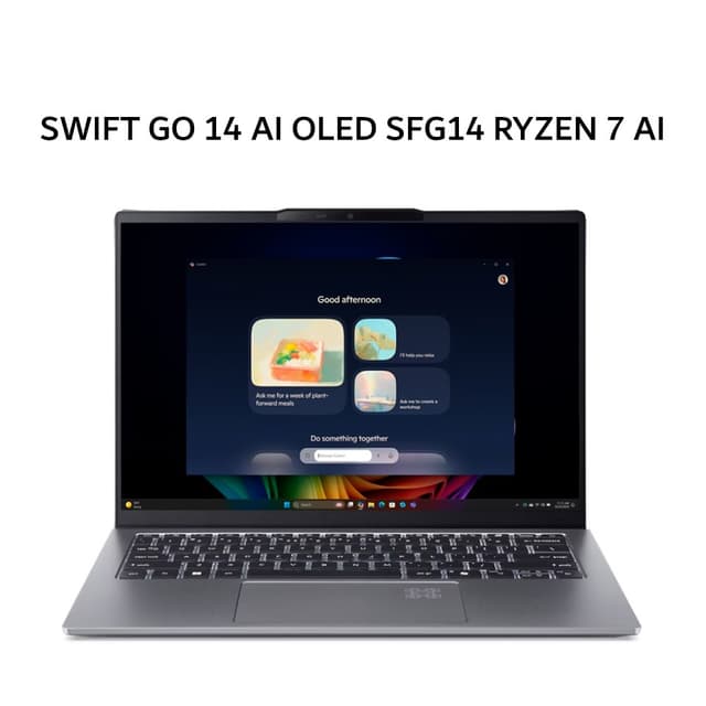 ACER SWIFT GO 14 AI OLED SFG14 RYZEN 7 AI 350 32GB 1TB W11+OHS+M365B 14.0 3K SLV -64.R3PS