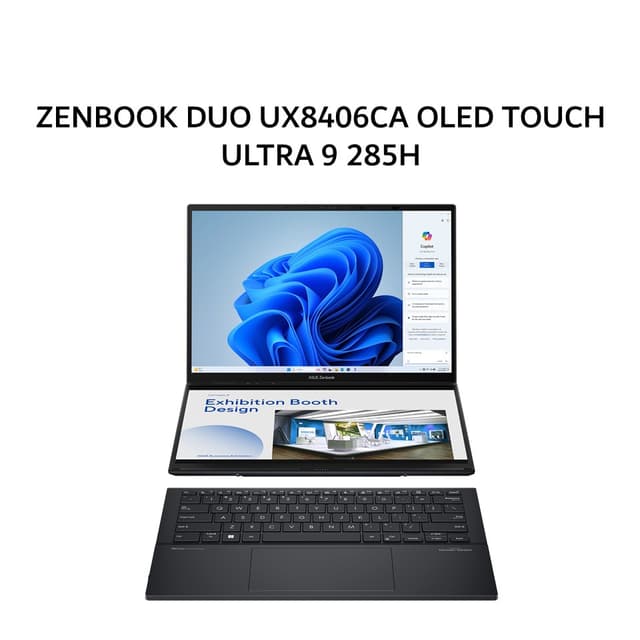ASUS ZENBOOK DUO UX8406CA OLED TOUCH ULTRA 9 285H 32GB 1TB W11+OHS DUAL 14.0 3K+FHD 120HZ PEN GRY -OLED9311TM